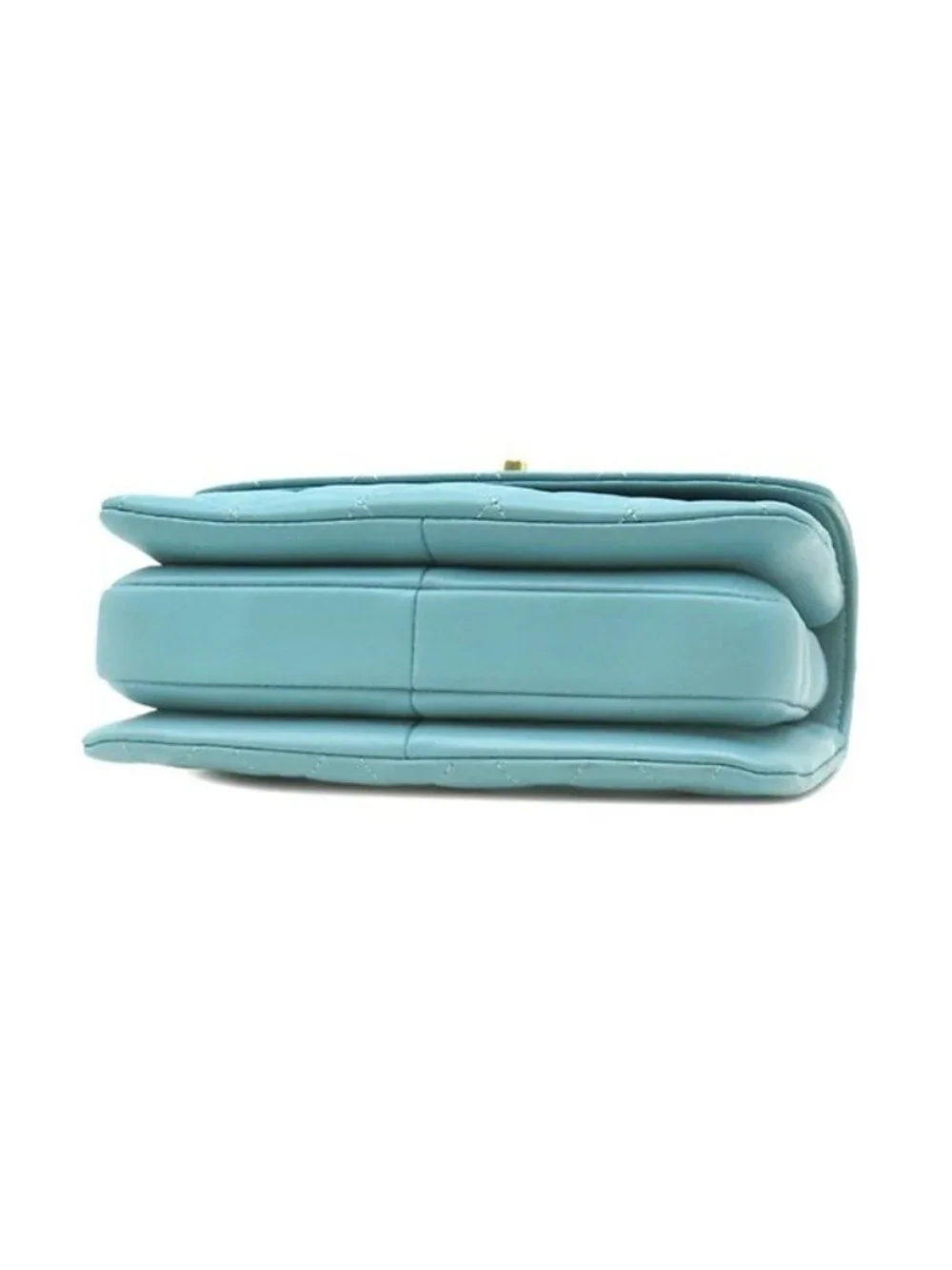 Chanel Shoulder Bag Trendy CC Mini Top Handle Lambskin Light Blue Gold Light CC